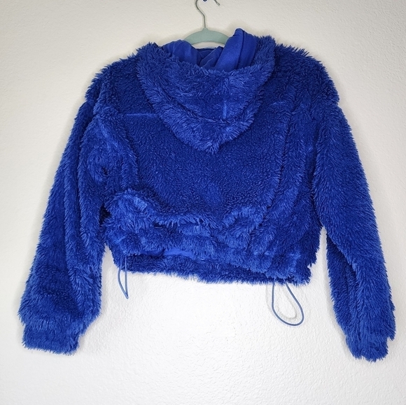 Urban Outfitters BDG Blue Fuzzy Hoodie S - Picture 2 of 6